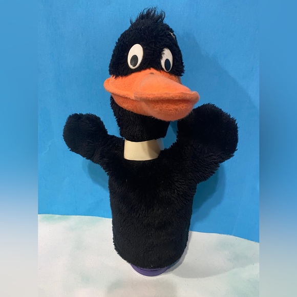LOONEY TUNES WARNR BROS VTG 1971 DUFFY DUCK PUPPET w/ ORIGINAL TAG MIGHTY STAR - Picture 1 of 16